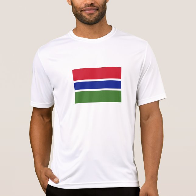Camiseta Bandeira da Gâmbia (Frente)