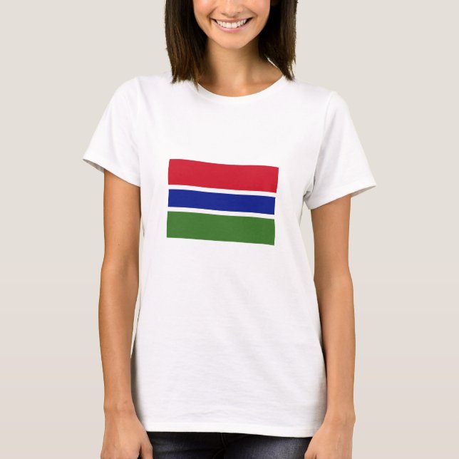 Camiseta Bandeira da Gâmbia (Frente)