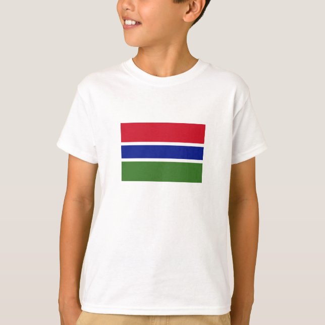 Camiseta Bandeira da Gâmbia (Frente)