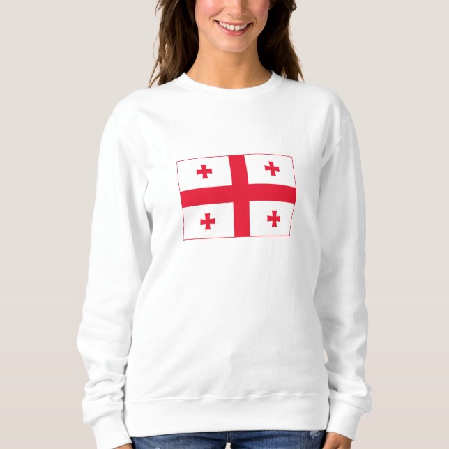 Camiseta Bandeira da Geórgia (Frente)