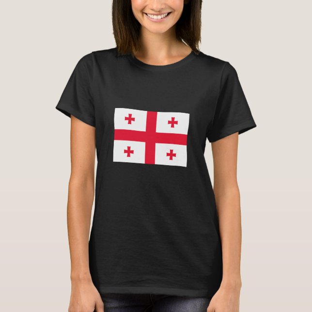 Camiseta Bandeira da Geórgia (Frente)