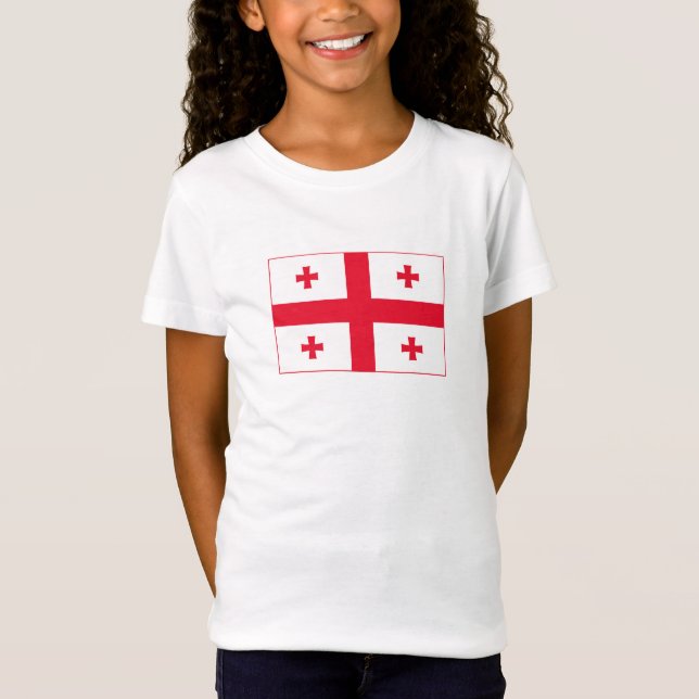 Camiseta Bandeira da Geórgia (Frente)