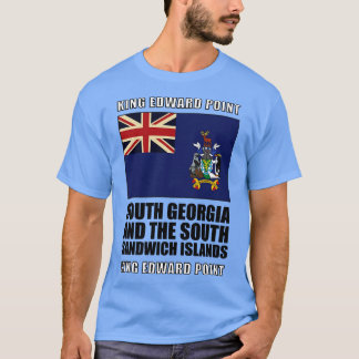 Camiseta Bandeira da Geórgia do Sul e do Islã Sandwich do S