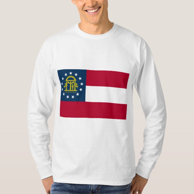Camiseta Bandeira da Geórgia (estado dos EUA) (Frente)