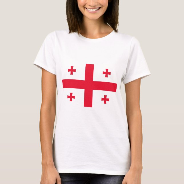 Camiseta Bandeira da Geórgia (País) (Frente)