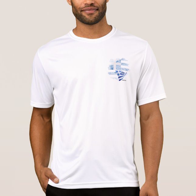 Camiseta bandeira da Grécia (Frente)