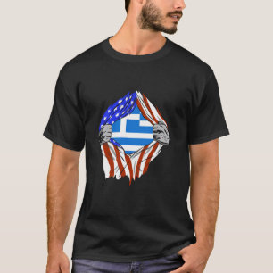 Camiseta Bandeira da Grécia América Peito Raízes Gregas Hel