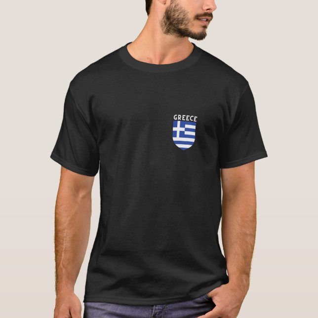 Camiseta Bandeira da Grécia Gregos Ilhas Gregas (Frente)