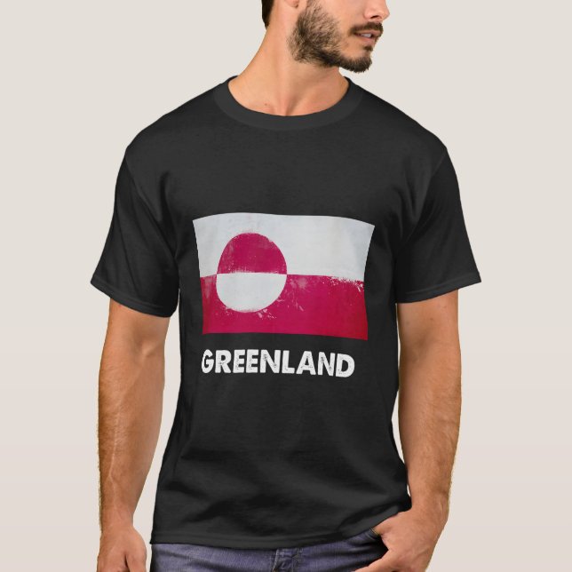 Camiseta Bandeira da Gronelândia (Frente)