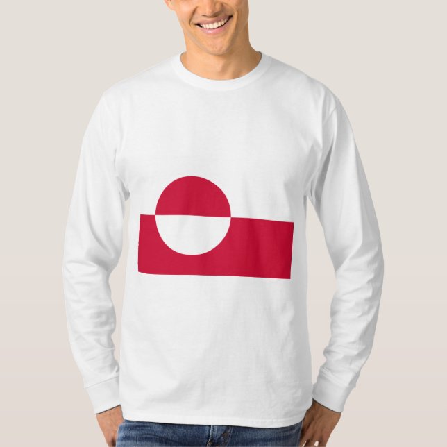 Camiseta Bandeira da Gronelândia (Frente)