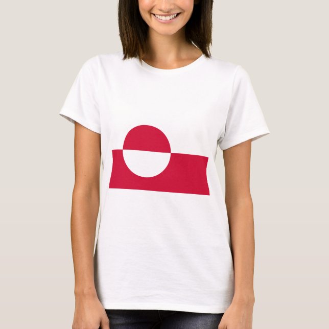 Camiseta Bandeira da Gronelândia (Frente)