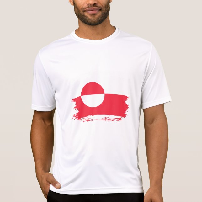 Camiseta bandeira da Gronelândia (Frente)