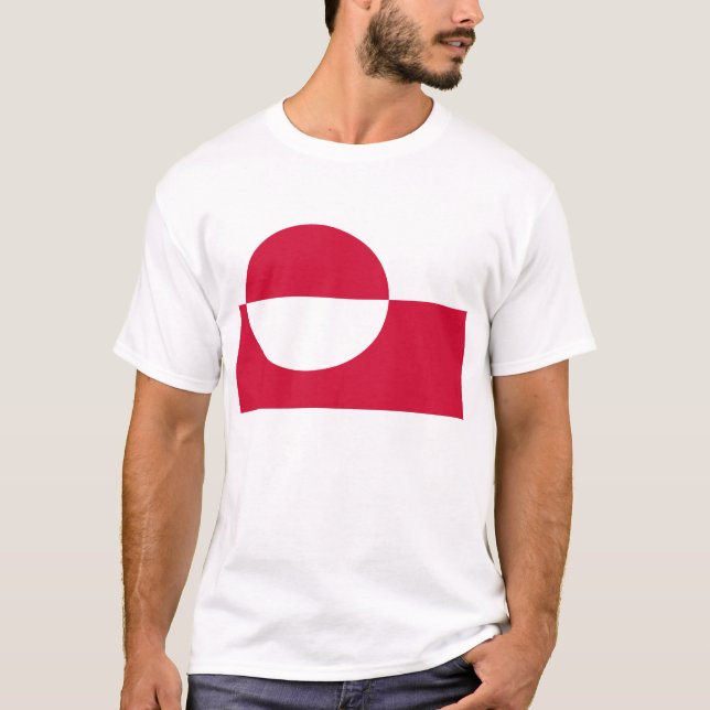 Camiseta Bandeira da Gronelândia (Frente)