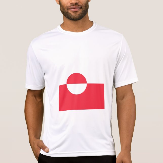 Camiseta Bandeira da Gronelândia (Frente)