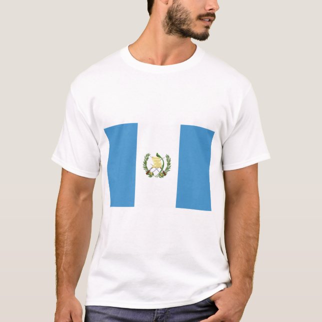 Camiseta Bandeira da Guatemala (Frente)