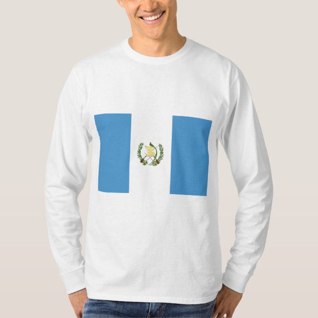Camiseta Bandeira da Guatemala (Frente)