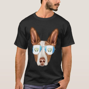 Camiseta Bandeira da Guatemala Cão de Caça Ibizan Guatemala