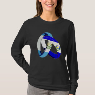 Camiseta Bandeira da Guatemala El Salvador Anel de Casament