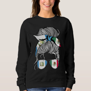 Camiseta Bandeira da Guatemala Mulheres Crescidas Menina Pa