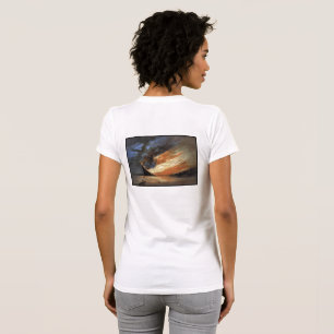 Camiseta Bandeira da guerra civil rebelde em chamas da band