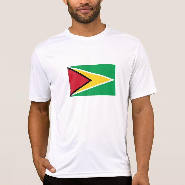 Camiseta Bandeira da Guiana (Frente)
