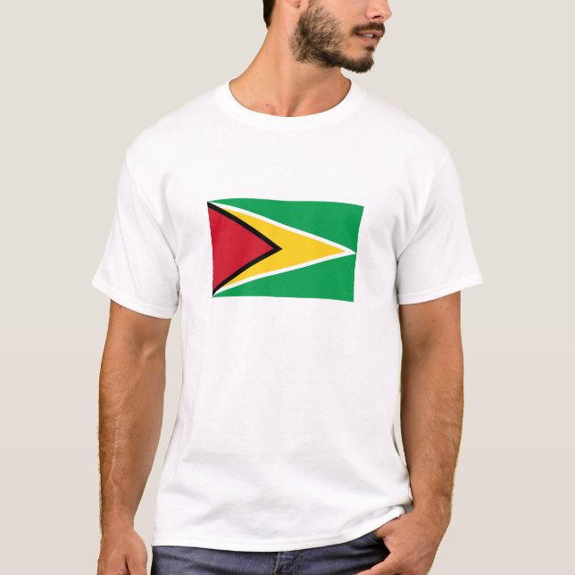 Camiseta Bandeira da Guiana (Frente)