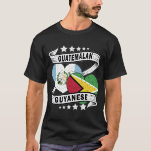 Camiseta Bandeira Da Guiana E Da Guatemala