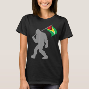 Camiseta Bandeira Da Guiana Na Bandeira Da Guiana