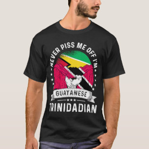 Camiseta Bandeira da Guiana Trinidad e Tobago cultivou o or