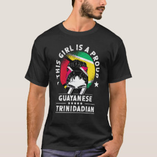 Camiseta Bandeira da Guiana Trinidad&Tobago Mulheres Cresci