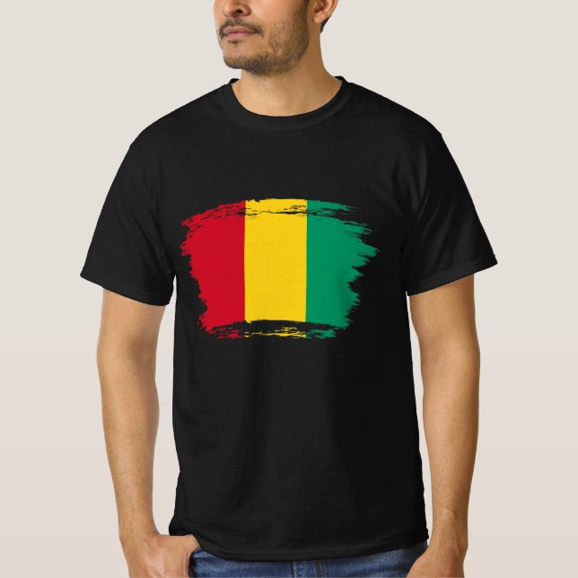 Camiseta bandeira da Guiné (Frente)