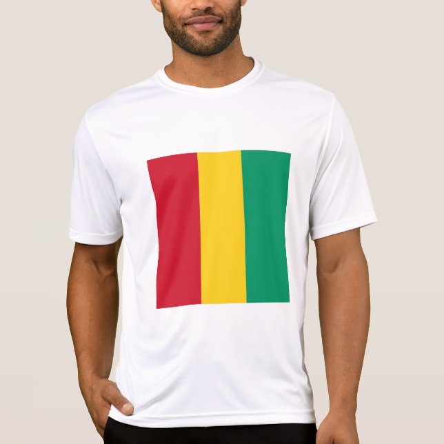 Camiseta bandeira da Guiné (Frente)