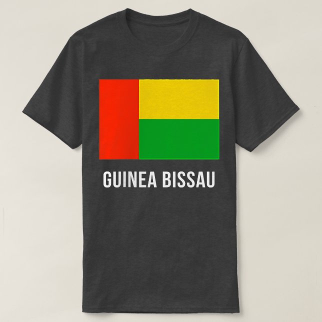 Camiseta Bandeira da Guiné-Bissau (Frente do Design)
