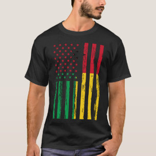 Camiseta Bandeira da Guiné Bissau América EUA DNA  para Gui