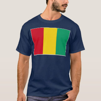 Camiseta Bandeira da Guiné com cores nacionais vindas da Gu