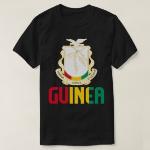 Camiseta Bandeira da Guiné e Casaco de Armas Patriótica