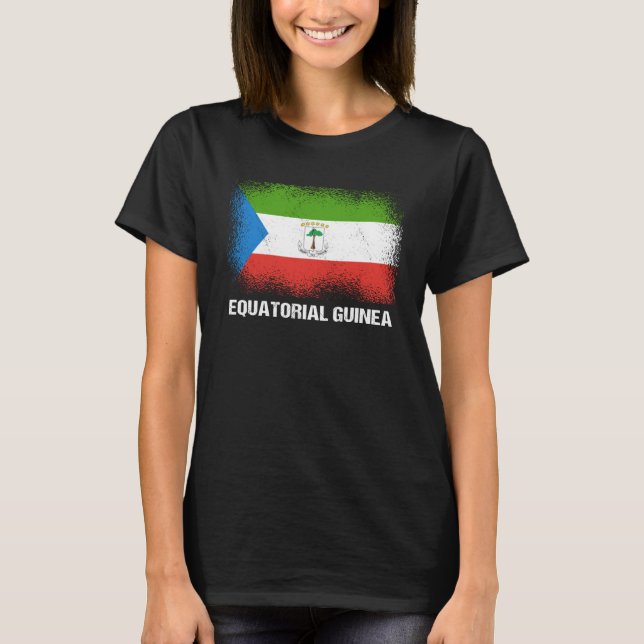 Camiseta Bandeira da Guiné Equatorial (Frente)