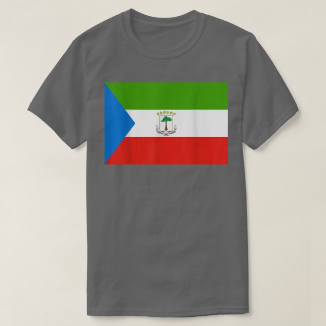 Camiseta Bandeira da Guiné Equatorial (Frente do Design)