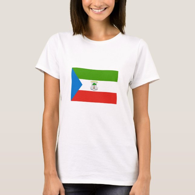 Camiseta Bandeira da Guiné Equatorial (Frente)