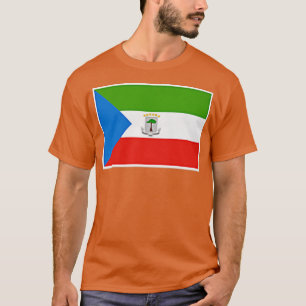 Camiseta Bandeira da Guiné Equatorial com vintage Equatogui