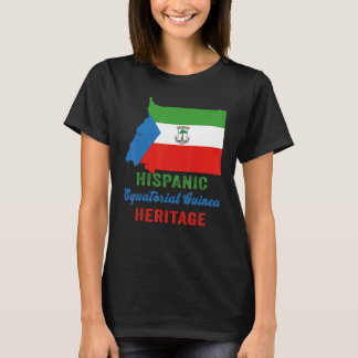 Camiseta Bandeira da Guiné Equatorial Patrimônio Hispânico 