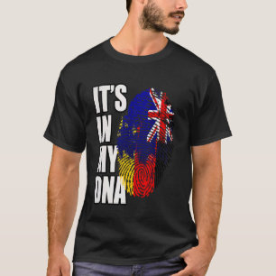 Camiseta Bandeira da Herança de DNA Alemã e Neozelandesa