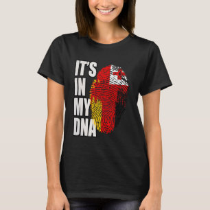 Camiseta Bandeira da Herança de DNA Alemã e Tonganesa