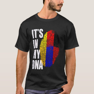 Camiseta Bandeira da Herança de DNA Alemão e Armênio