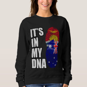 Camiseta Bandeira da Herança de DNA Misto Australiano e Kir