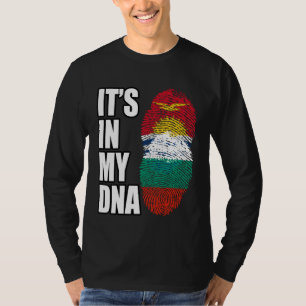 Camiseta Bandeira da Herança de DNA Misto Búlgaro e Kiribat