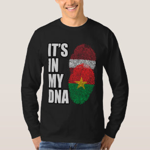 Camiseta Bandeira da Herança de DNA Misto de Burquina Faso