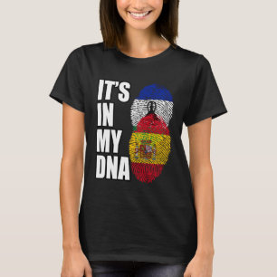 Camiseta Bandeira da Herança de DNA Misto de Espanhol e Bas