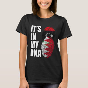 Camiseta Bandeira da Herança de DNA Misto do Bahrein e da L