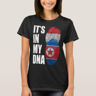 Camiseta Bandeira da Herança de DNA Misto do Luxemburgo e d